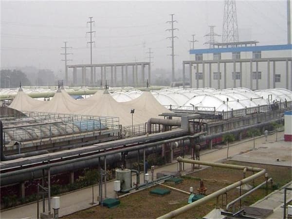 膜结构污水池加盖